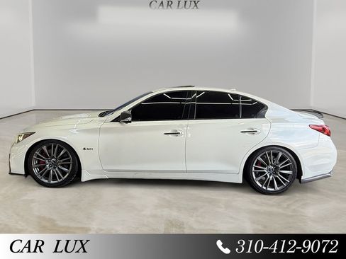 Used 2019 INFINITI Q50 Red Sport 400 w/ Sensory Package RWD image 2