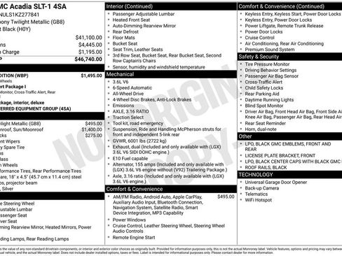 Used 2019 GMC Acadia SLT w/ Black Edition AWD/4WD image 2