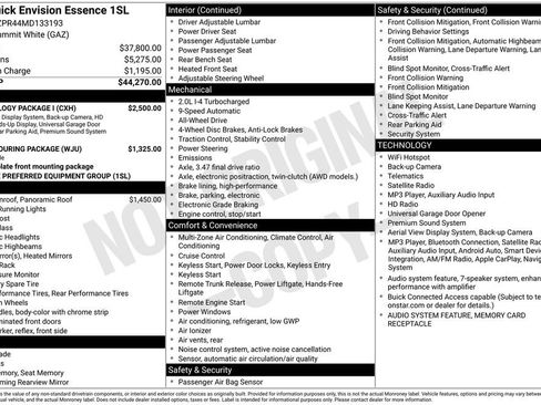 Used 2021 Buick Envision Essence w/ Technology Package I AWD/4WD image 6
