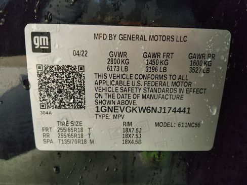 Used 2022 Chevrolet Traverse LT w/ LPO, Floor Liner Package AWD/4WD image 33