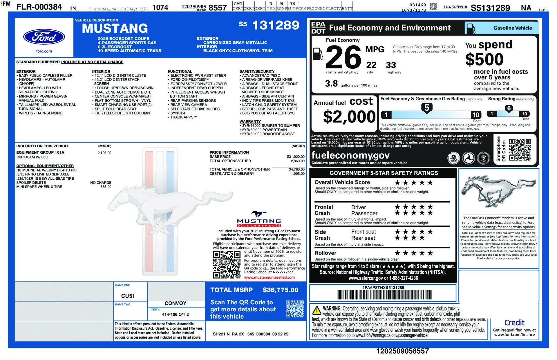 Used 2025 Ford Mustang Coupe RWD image 5