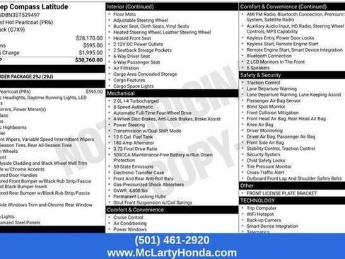 Used 2025 Jeep Compass Latitude AWD/4WD image 12
