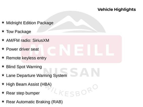 Used 2023 Nissan Frontier SV w/ Midnight Edition Package AWD/4WD image 9