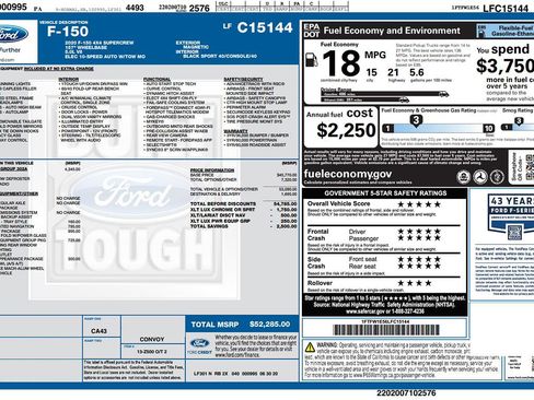 Used 2020 Ford F150 XLT w/ Equipment Group 302A Luxury AWD/4WD image 2