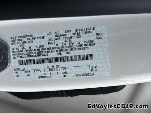 Used 2021 Ford Escape SE w/ Convenience Package image 37