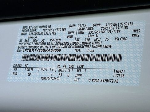 Used 2025 Ford Transit 250 Low Roof w/ Exterior Upgrade Package RWD image 22