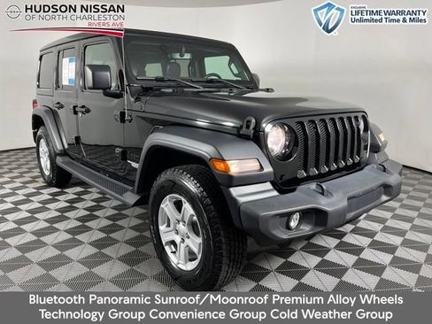 Used 2021 Jeep Wrangler Unlimited Sport w/ Sun And Sound Package AWD/4WD image 1