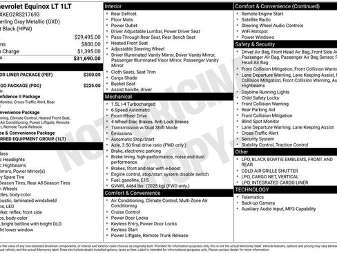 Used 2024 Chevrolet Equinox LT w/ LPO, Floor Liner Package FWD image 10
