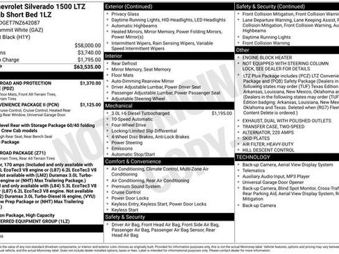 Certified 2022 Chevrolet Silverado 1500 LTZ AWD/4WD image 6