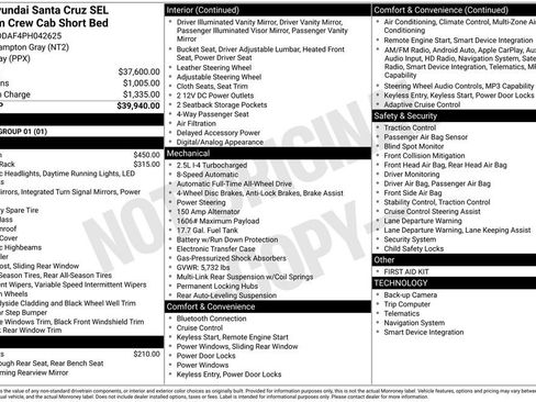 Certified 2023 Hyundai Santa Cruz SEL Premium AWD/4WD image 15
