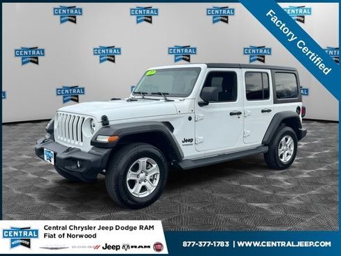 Certified 2022 Jeep Wrangler Unlimited Sport AWD/4WD image 1