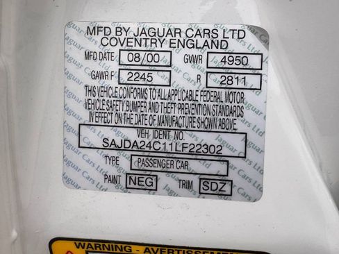 Used 2001 Jaguar XJ Vanden Plas image 22