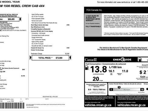 Used 2022 RAM 1500 Rebel w/ Rebel Level 2 Equipment Group image 7