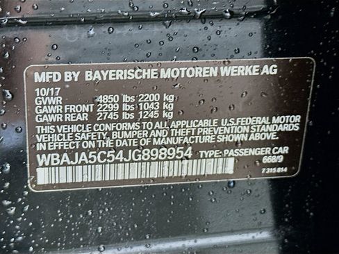 Used 2018 BMW 530i RWD image 32