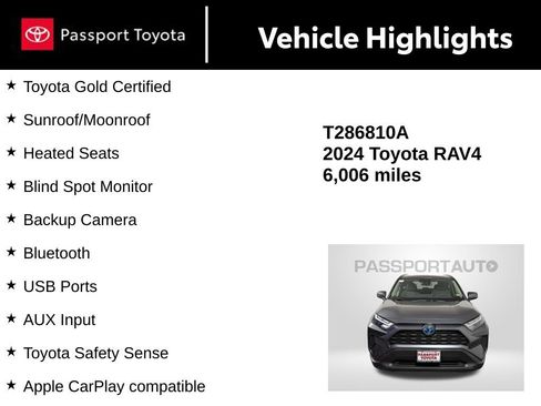 Certified 2024 Toyota RAV4 XLE w/ Convenience Package image 14