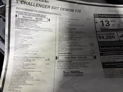 Used 2023 Dodge Challenger SRT Hellcat Redeye image 56