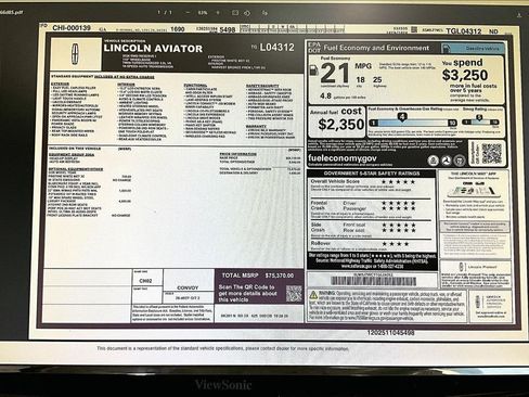 New 2026 Lincoln Aviator Reserve w/ Luxury Package image 14