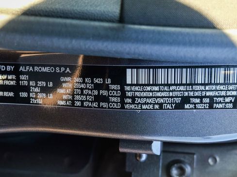 Used 2022 Alfa Romeo Stelvio Quadrifoglio w/ Active Assist Plus Package image 62