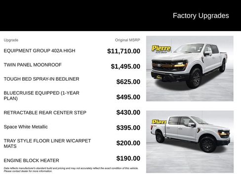 New 2025 Ford F150 Tremor w/ Equipment Group 402A High image 13