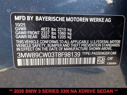 New 2026 BMW 330i xDrive 330i xDrive w/ Premium Package image 21