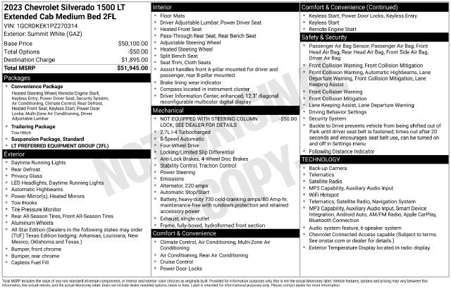 Used 2023 Chevrolet Silverado 1500 LT AWD/4WD image 20