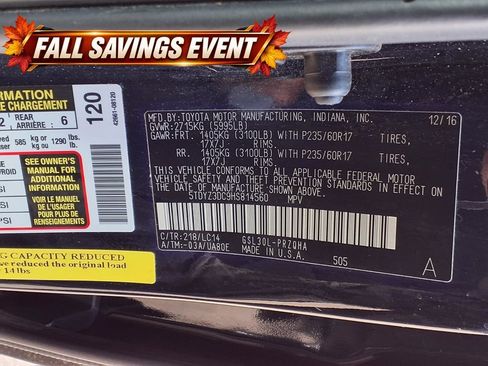 Used 2017 Toyota Sienna XLE Premium FWD image 15