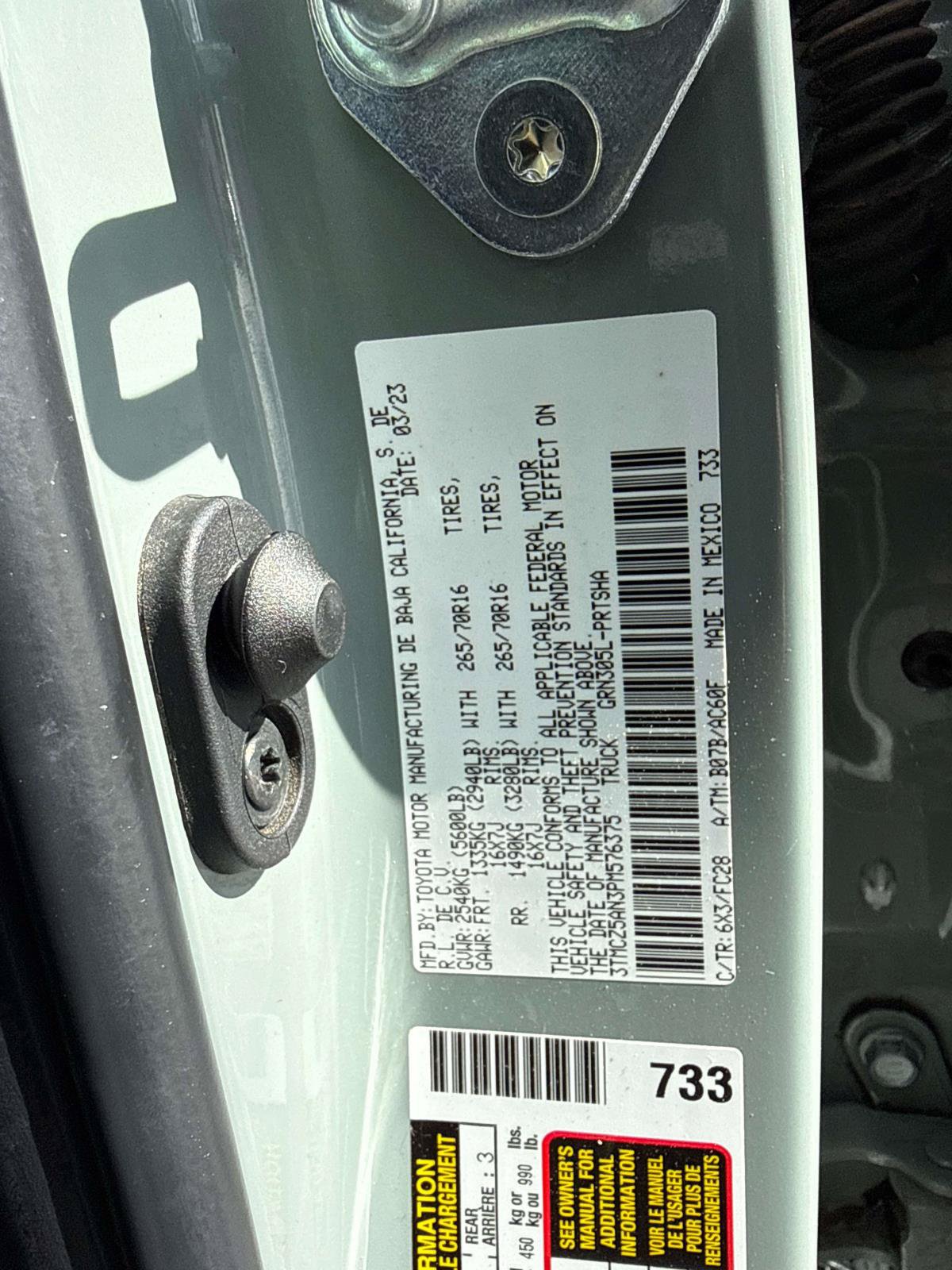Used 2023 Toyota Tacoma 4x4 Double Cab w/ Trail Edition image 28