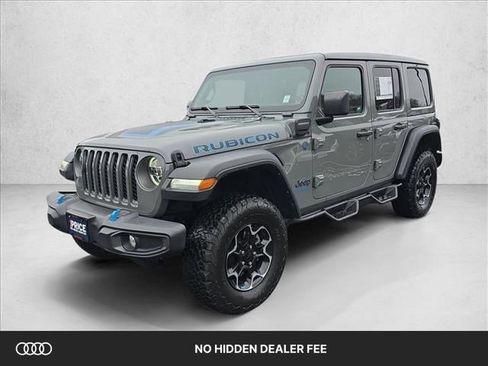 Used 2022 Jeep Wrangler Unlimited Rubicon 4xe w/ Cold Weather Group AWD/4WD image 1