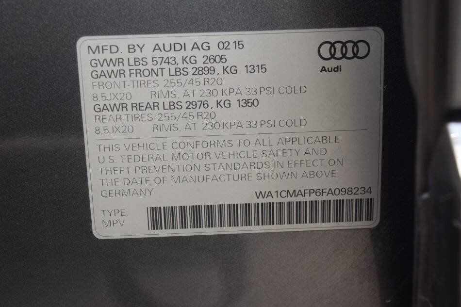 Used 2015 Audi Q5 TDI Premium Plus w/ Technology Package AWD/4WD image 81