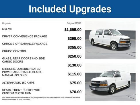 Used 2021 Chevrolet Express 2500 Work Van w/ Driver Convenience Package image 5