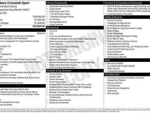 Used 2025 Subaru Crosstrek 2.5i Sport image 29