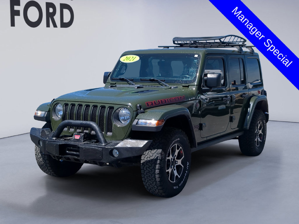 Used 2021 Jeep Wrangler Unlimited Rubicon w/ Uconnect 4C Nav & Sound Group AWD/4WD 360° Tour