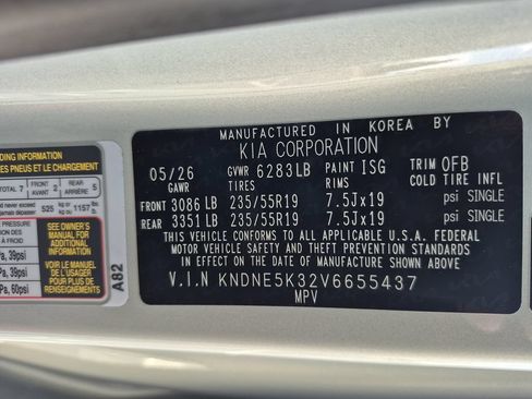 New 2027 Kia Carnival SX w/ Dark Edition Package FWD image 23