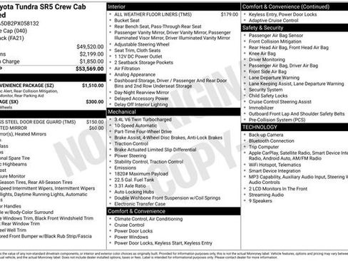 Used 2023 Toyota Tundra SR5 w/ SR5 Convenience Package AWD/4WD image 22