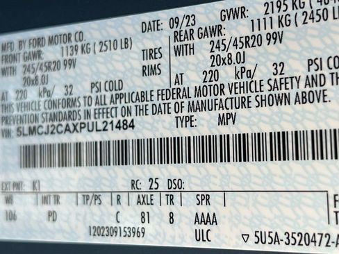 Used 2023 Lincoln Corsair Reserve w/ Equipment Group 202A image 28