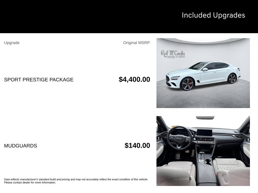 Used 2025 Genesis G70 3.3T Advanced w/ Sport Prestige Package RWD image 5