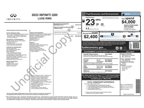 Used 2023 INFINITI Q50 Luxe image 5