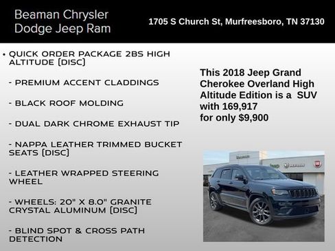 Used 2018 Jeep Grand Cherokee High Altitude AWD/4WD image 12