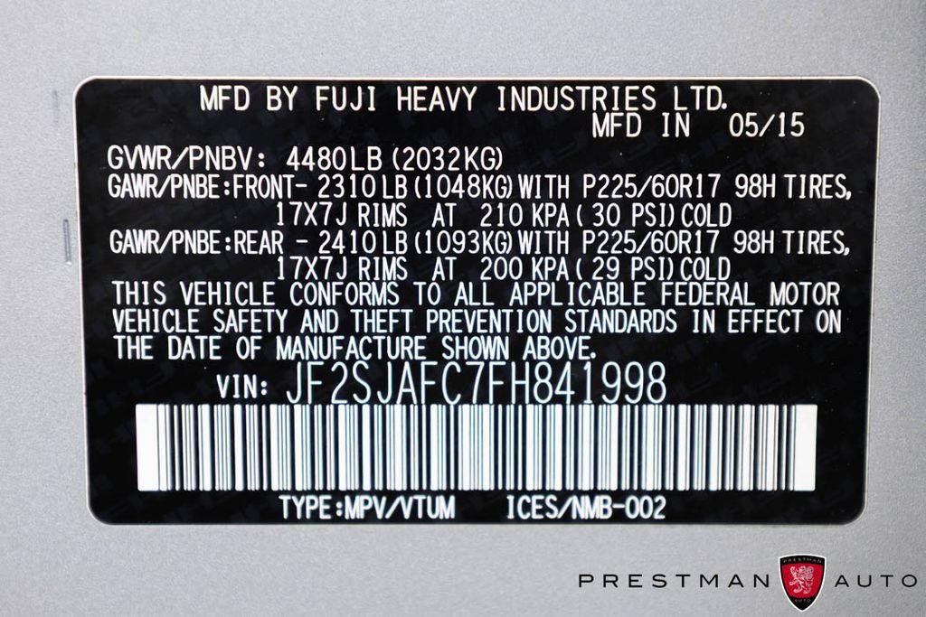 Used 2015 Subaru Forester 2.5i Premium AWD/4WD image 34