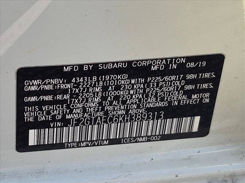 Used 2019 Subaru Crosstrek 2.0i Premium AWD/4WD image 16