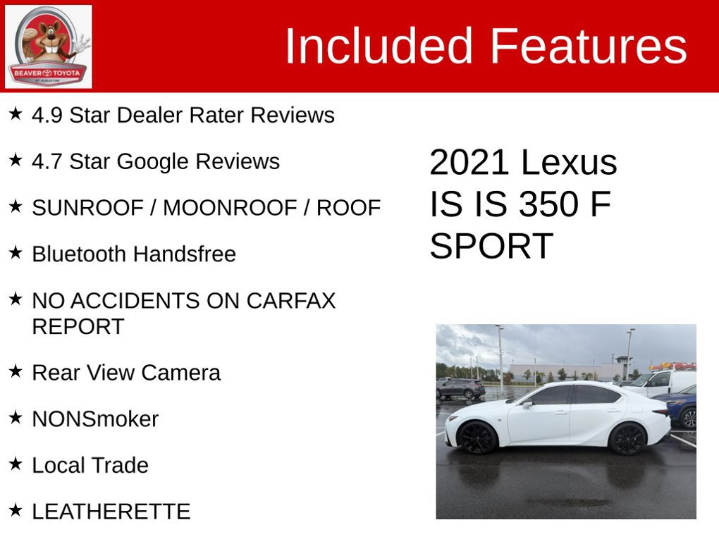 Used 2021 Lexus IS 350 F Sport RWD image 5