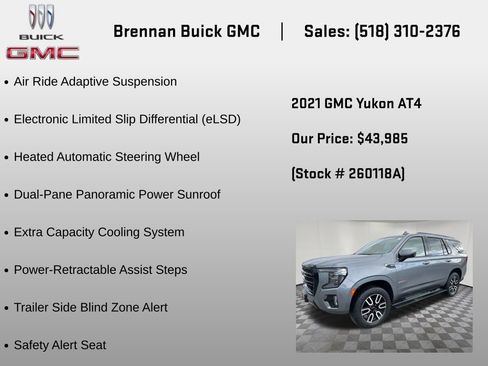 Certified 2021 GMC Yukon AT4 w/ AT4 Premium Plus Package AWD/4WD image 24