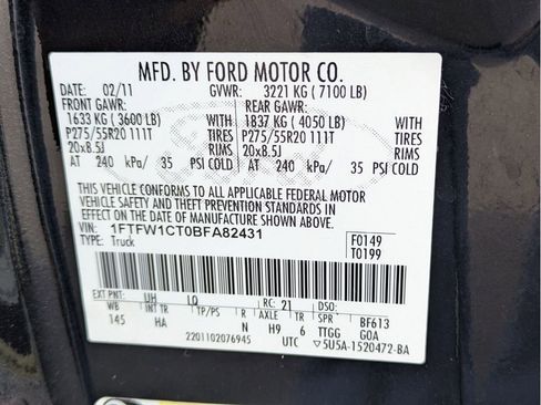 Used 2011 Ford F150 Lariat w/ Lariat Plus Pkg image 33