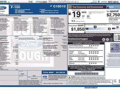 Used 2022 Ford F150 Lariat AWD/4WD image 2