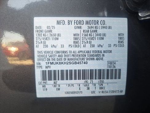 Used 2025 Ford Explorer ST-Line w/ ST-Line Street Pack image 24