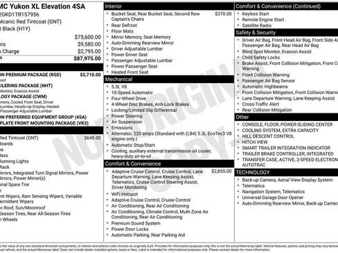 New 2026 GMC Yukon XL Elevation w/ Elevation Premium Package image 25