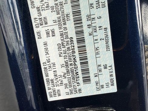 Used 2019 Ford F150 XLT w/ Equipment Group 302A Luxury image 14