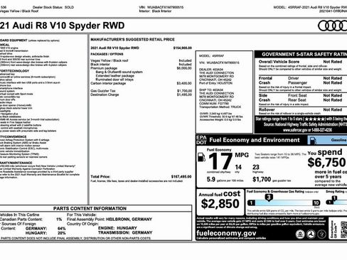 Used 2021 Audi R8 V10 image 23