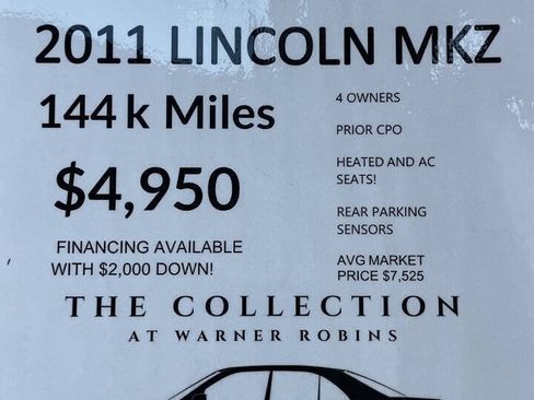 Used 2011 Lincoln MKZ FWD image 2