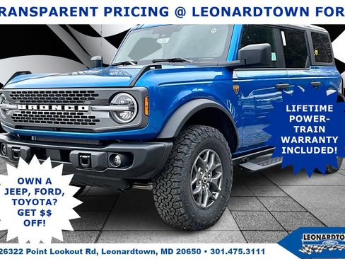 New 2025 Ford Bronco Badlands image 1